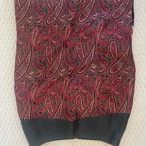 Paisley, metallic skirt